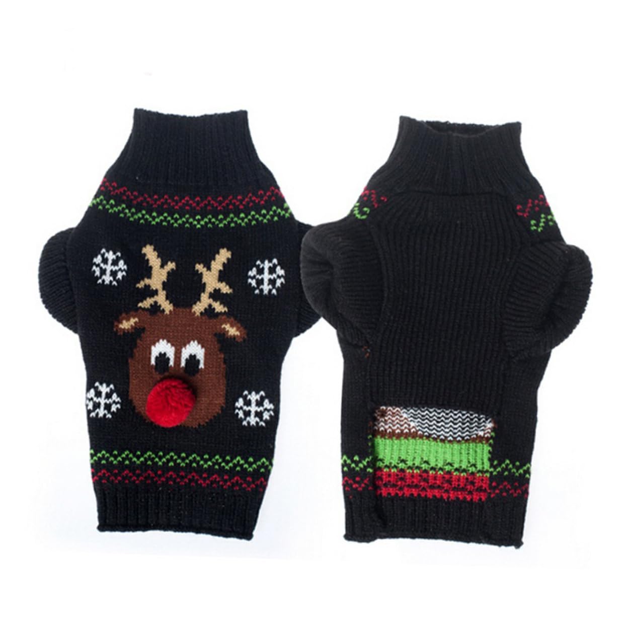 Housoutil 3St Herbstpullover Hunde Niedlich mittlerer Hund Kleiner Hundepullover Cartoon-Pullover Kleider Kleidung Hundeweihnachtspullover Welpenpullover Karikatur