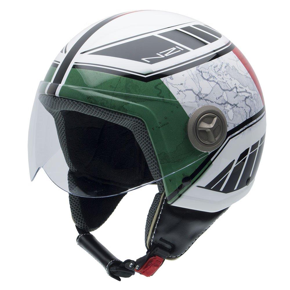 NZI 3D Vintage II Open Face Motorcycle Helmet — view 8