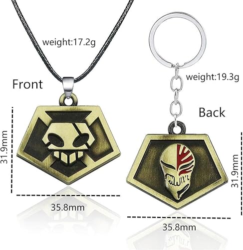 Miniatura 2 de FunBoat Ichigo Soul Reaper - Llavero de máscara hueca Kurosaki, regalo de Navidad para niños, niñas, adolescentes, mujeres y hombres