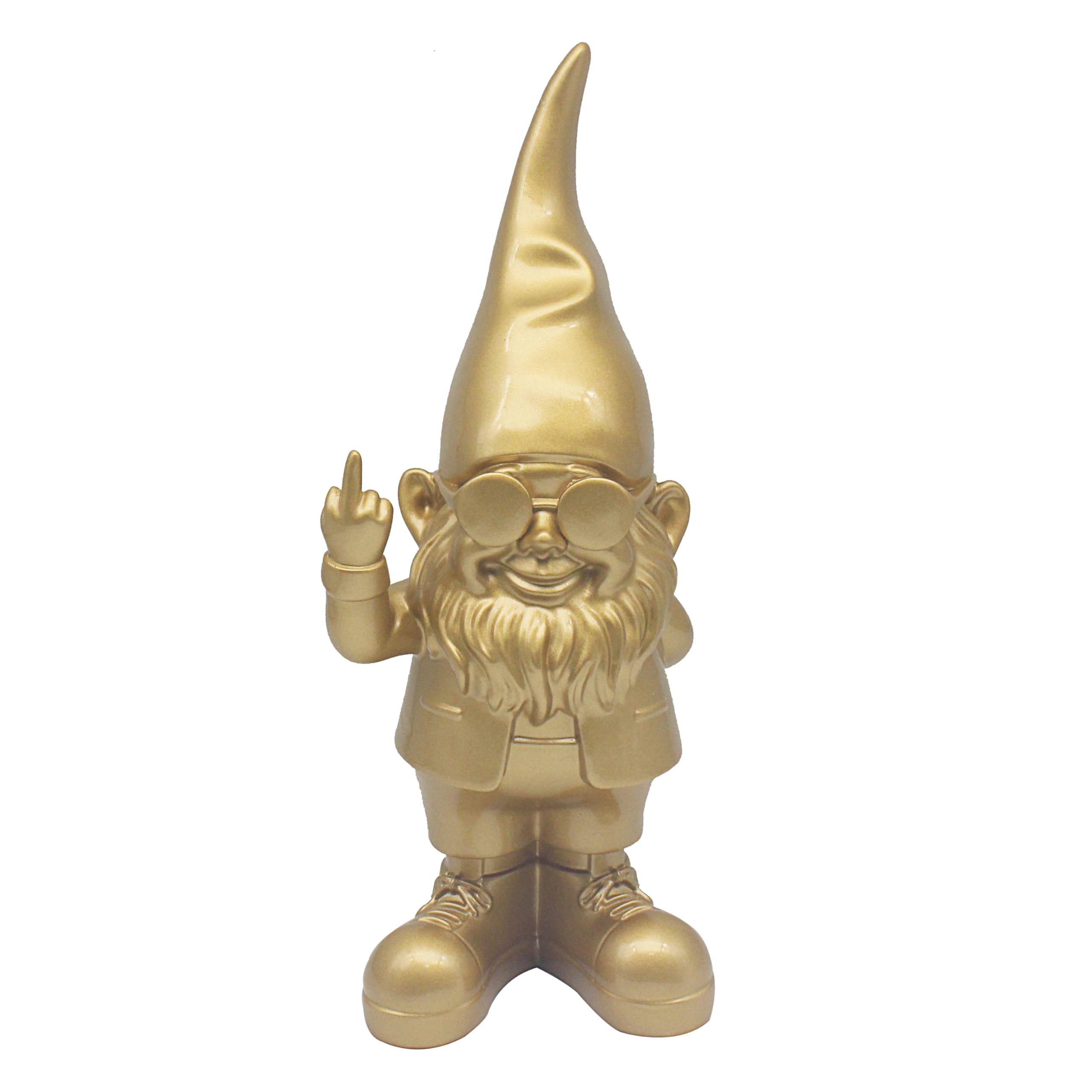 Lesser & Pavey Gnomes Home Decor Figurines & Ornaments For Home & Office | Decorative Home Accessories Statues For Indoor & Outdoor | Lovely Gifts for Women & Men Swearing Gold 42 Cm — image 1