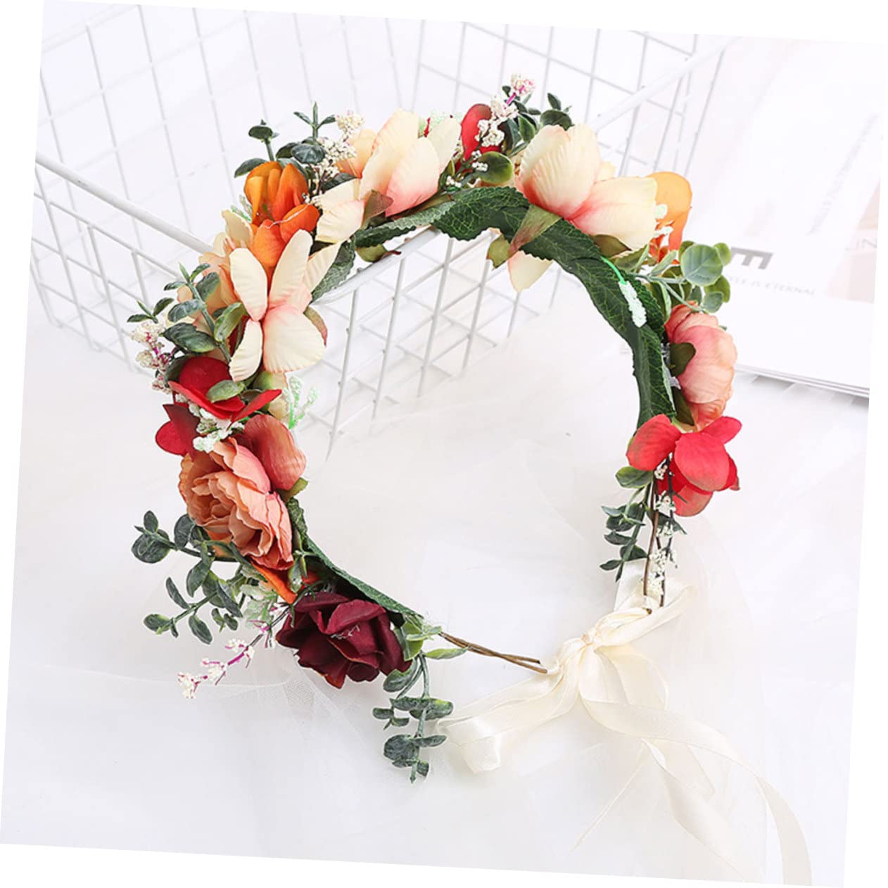 FRCOLOR 4 Stücke Braut Kranz Stirnband Für Mädchen Hochzeit Kopfschmuck Wiederverwendbare Leichte Für Veranstaltungen