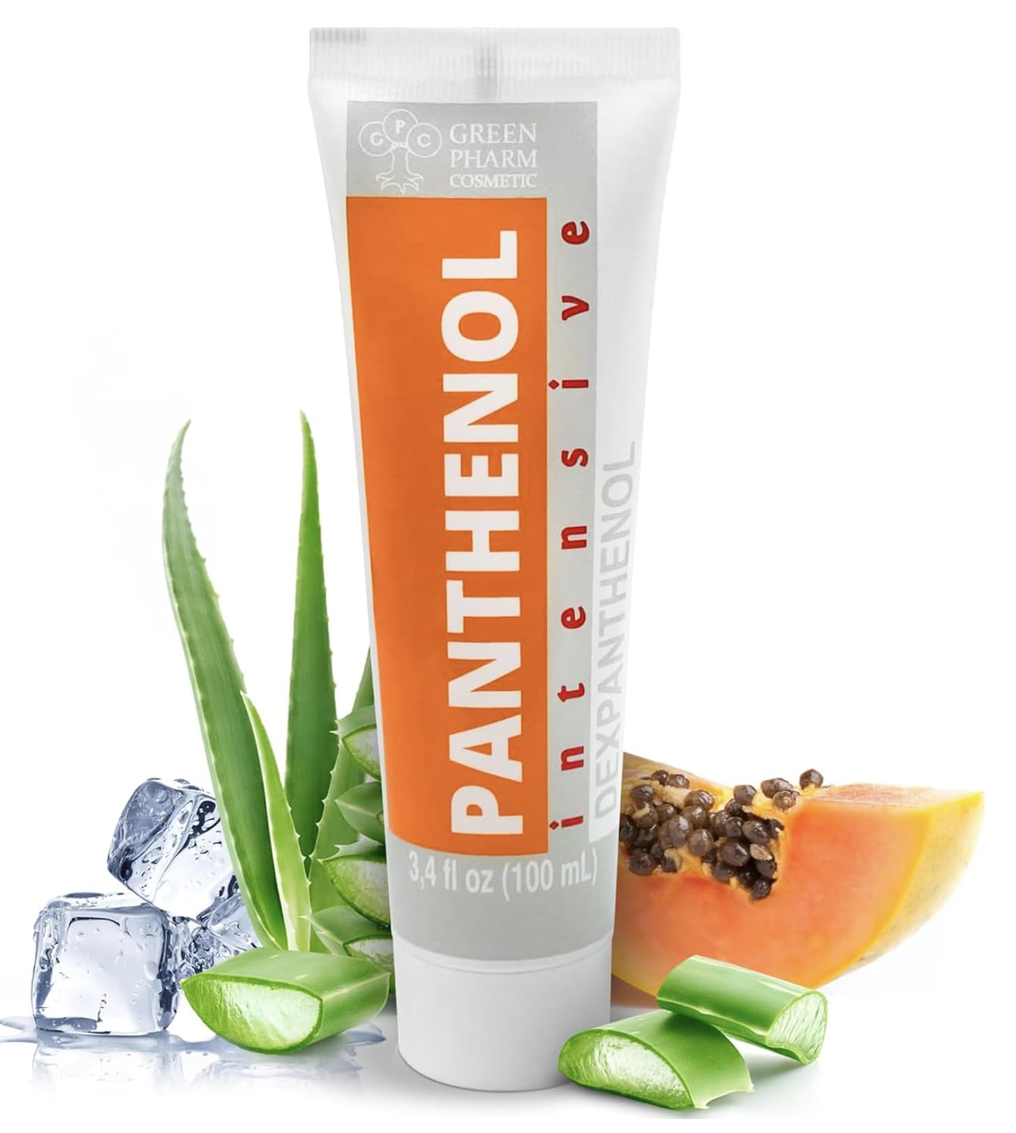 9% Intensive Panthenol Cream with Aloe Vera & Hyaluronic Acid | Deep Moisturizing, After Sun & Tattoo Care, Hair Transplant for All Skin Types | 3.4 Oz/ 100 Ml