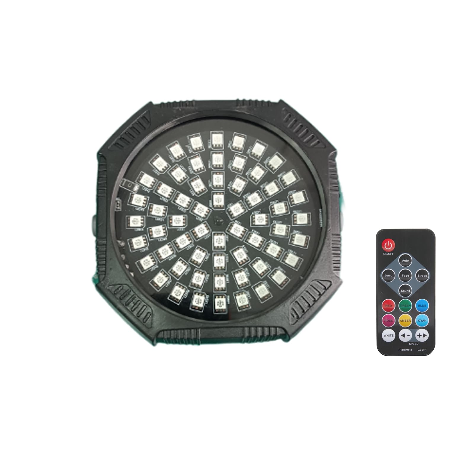 Battery Powered Stage Lights, Rechargeable White Strobe Lights USB Powered Sound Activated, Wireless LED Strobe Light for Events Wedding Party DJ Stage Dance - 1Pack