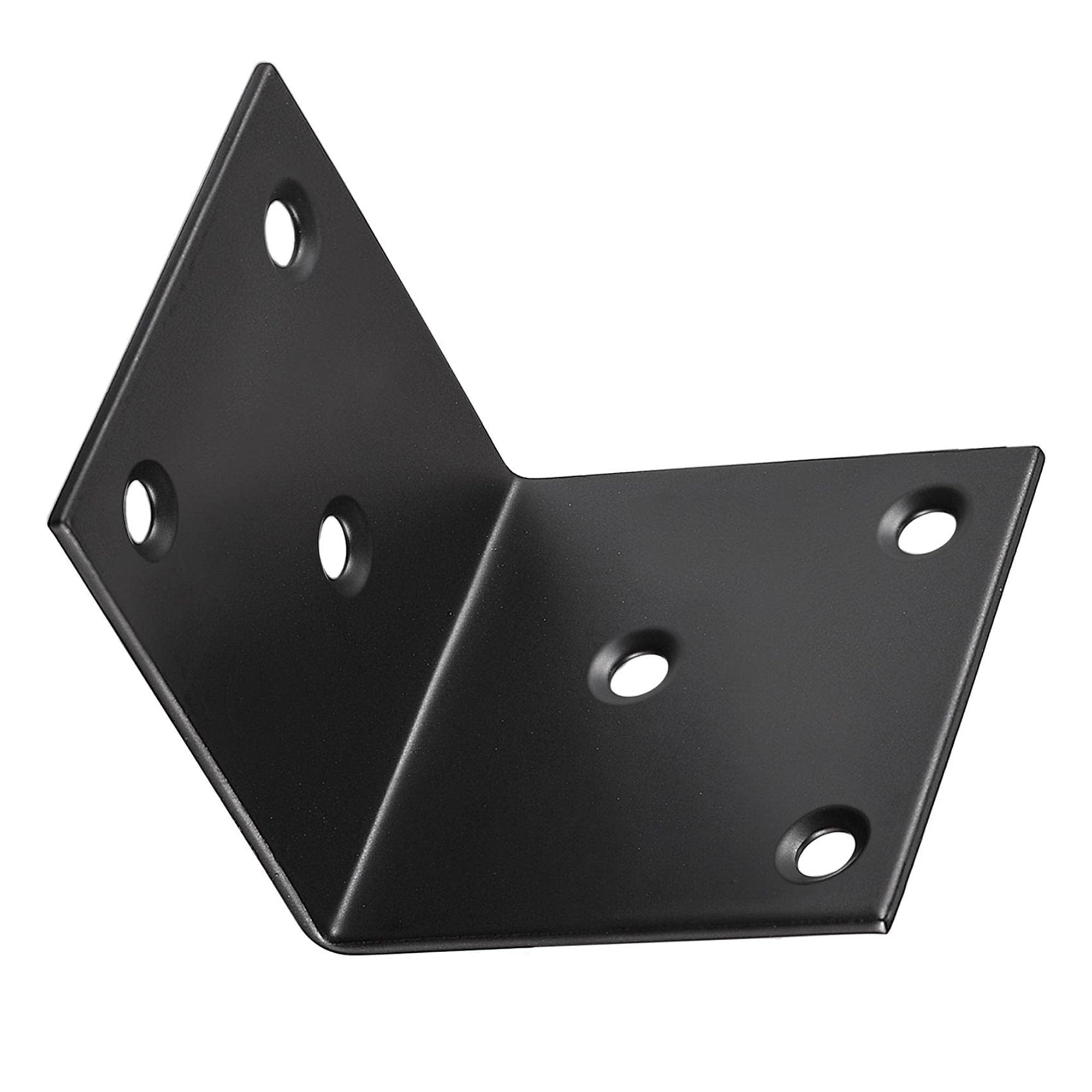 TA-VIGOR Heavy Duty L Brackets, 50x50x50mm Black Stainless Steel Corner Braces, 90 Degree Brackets with Screws - Image 4
