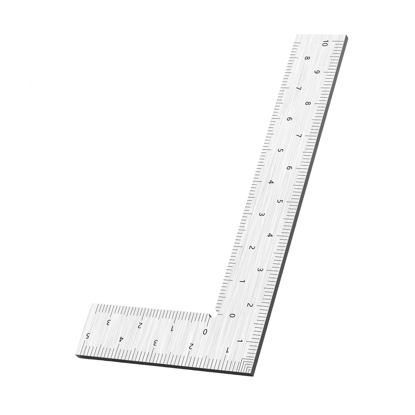Metal Corner Measuring Ruler L Square Tool with Double Sided Scale for Woodworking and Installation Layout Work Carpenter Square Layout L Ruler Measuring Tool Corner Metal Scribing Carpentry Guide