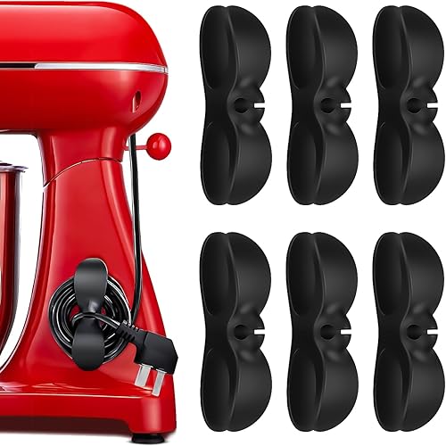 Miniatura 1 de Organizador de cables para electrodomésticos, 6 unidades mejoradas para aparatos de cocina, organizadores de cables, soportes para cables, ganchos