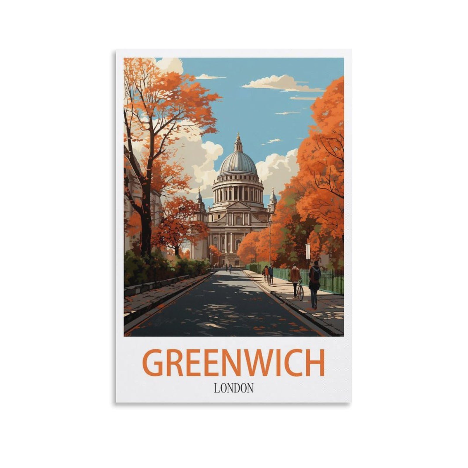 EZMLFA Diamond Painting Kits for Adults,Greenwich London DIY Diamond Painting Art Kit for Beginners Home Wall Decor Arts and Craft Kits for Adults Kids 40x40cm
