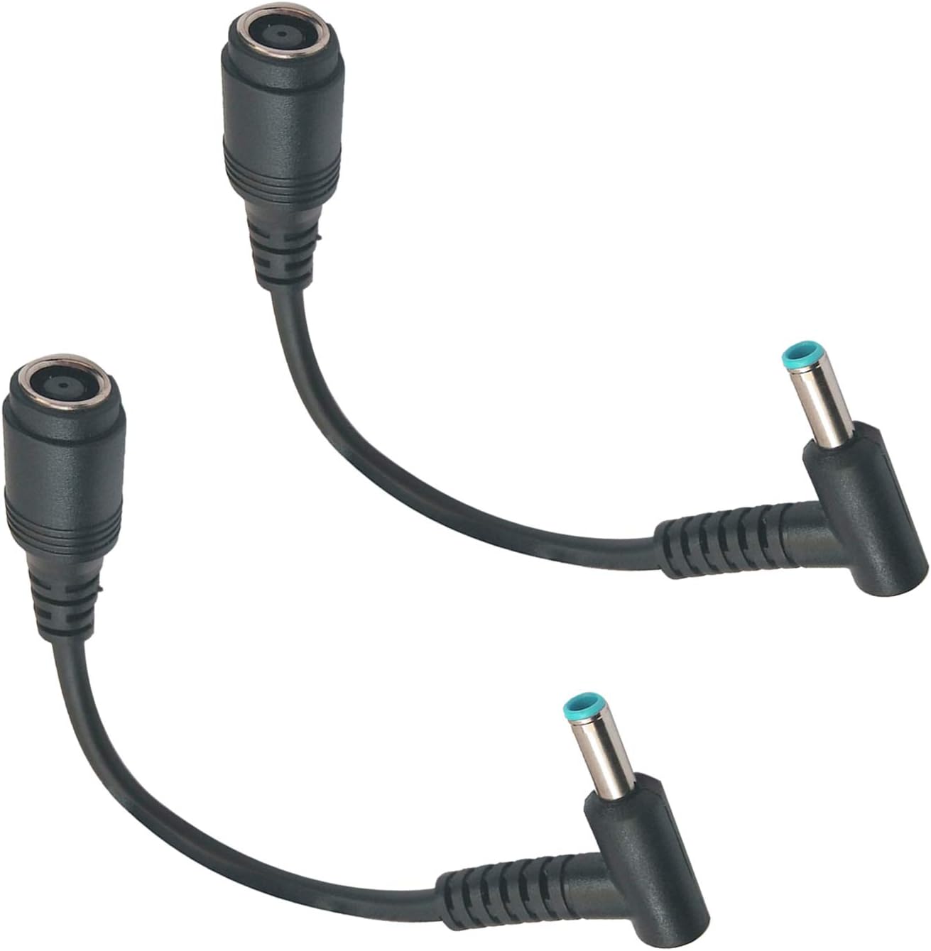 Njuone Replaceable 2PACK DC Adapter Converter Cable 7.4 x 5.0mm to 4.5 x 3.0mm Connector Converter 7.4mm to 4.5mm Dongle DC Power Converter Cable for Laptop Charger Adapter