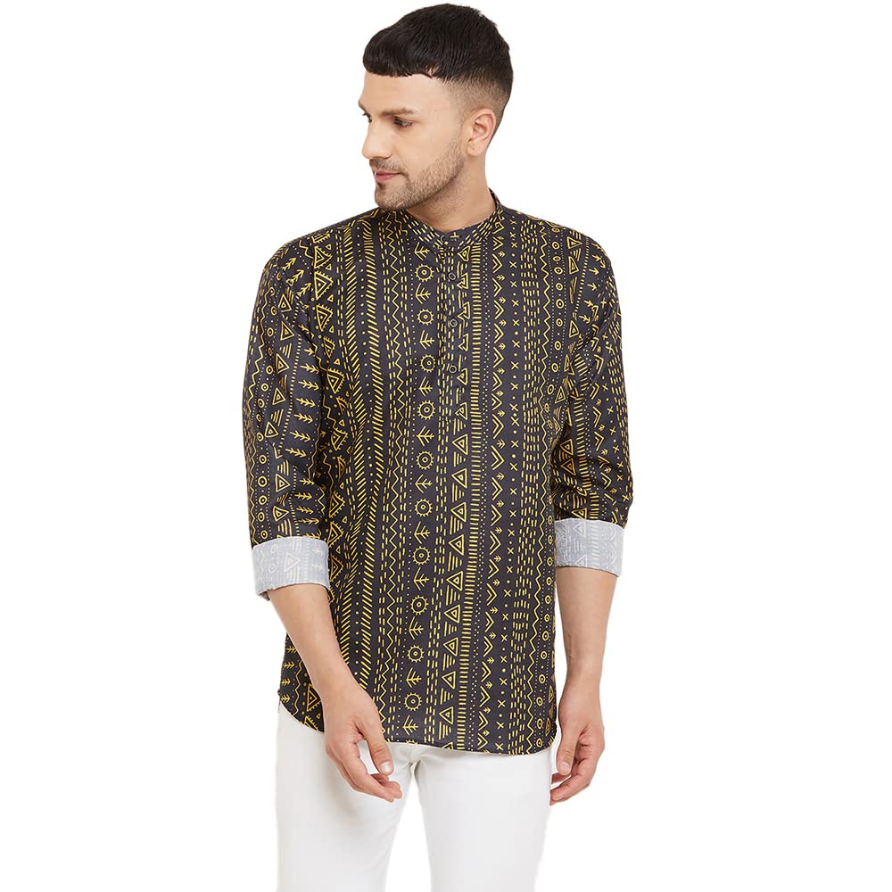 armaan ethnic Cotton Self Design Kurta for Men's-picture-26