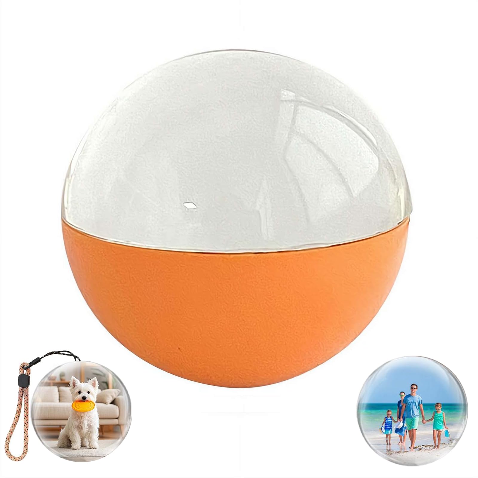 2.76" Crystal Ball Video Player, 3D Memory Orb Ball Digital Display Memory Sphere Lamp with Sound, Uploadable Videos &amp; Photos, Personalized Gift for Birthday Anniversary Xmas