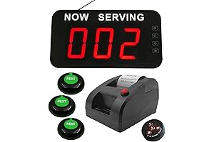 Essential Take a Number Queue Calling System with Electronic Display