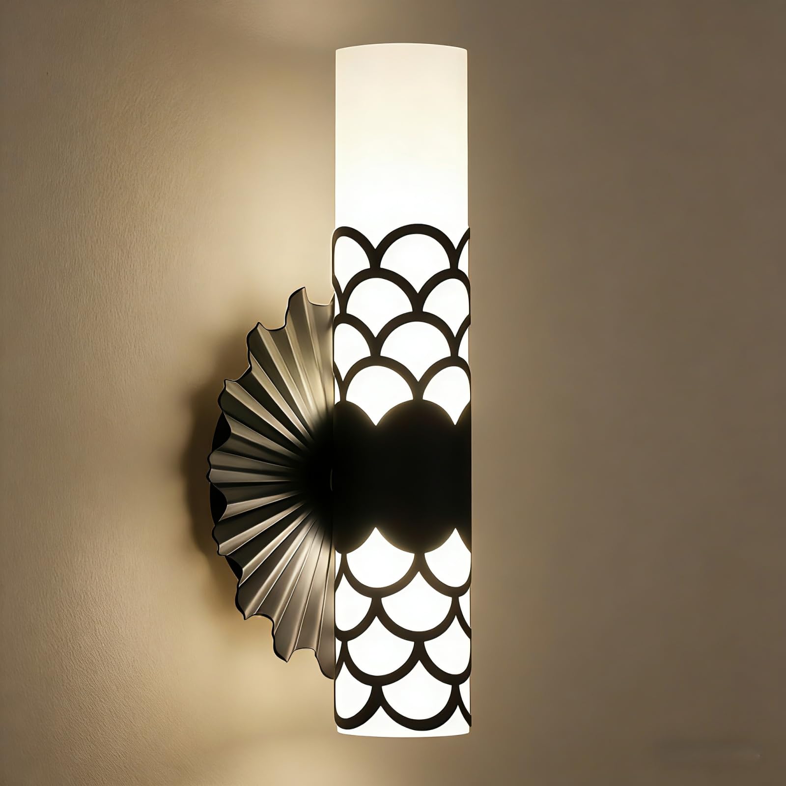 YT YATAI LIGHTING Wall Fixture, Wall Lamp LED Black Minimalist Style Double Head 12W Indoor Lamp 3- Dimming Color Light Bedside Lamp Living Room Bedroom Kitchen Hall and Corridor