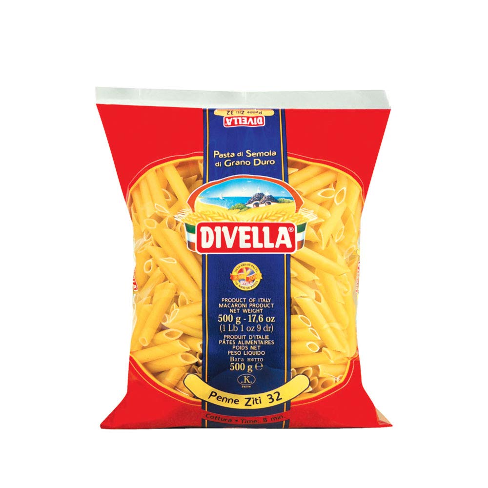 DIVELLA KIT 12 CONFEZIONI DI PASTA DA 500gr (FUSILLI, RIGATONI, PENNE ZITI, VERMICELLI, MISTA, PATERNOSTI RIGATI) + 3 BOTTIGLIE DI PASSATA DI POMODORO DA 640gr
