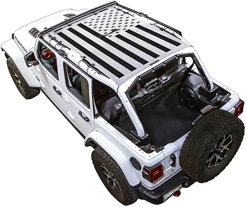 SPIDERWEBSHADE - Parasol de malla para Jeep Wrangler, accesorio de protección UV, fabricado en EE. UU., Negro