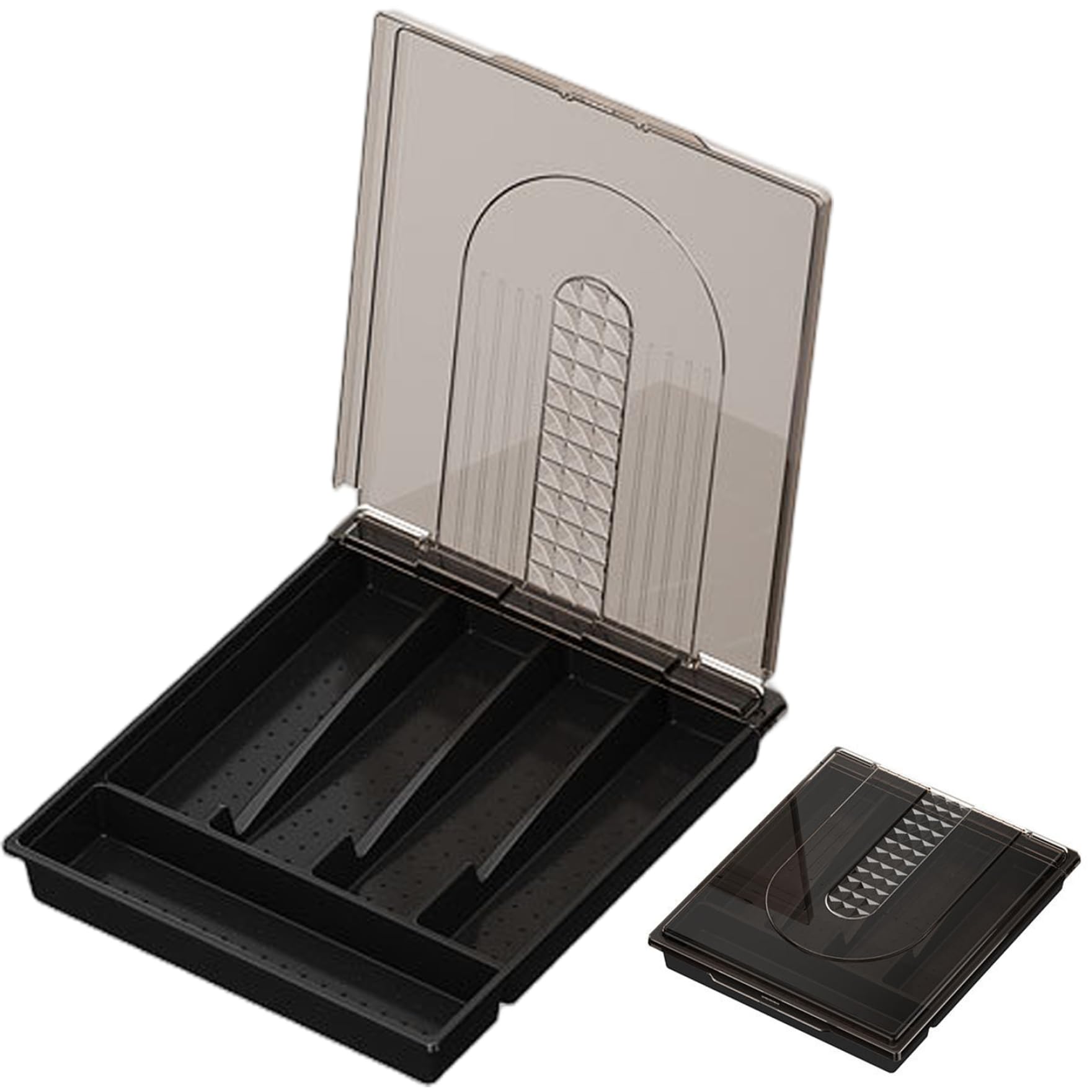 Boîte de rangement couverts pour comptoir de cuisine et repas en famille