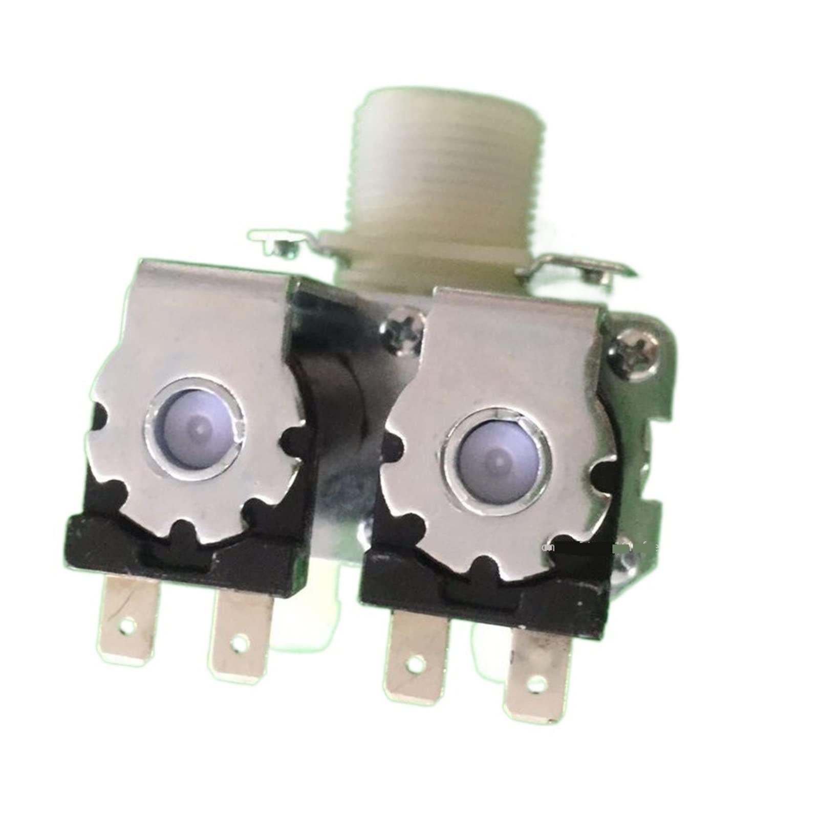 HDPHCRIUN 0.02-0.8mpa One In Two Out Normally Closed Water Inlet Solenoid Valve DC 12V 24V AC 110V 220V Flow Switch 1Pcs(220V-NORMALLY CLOSED)