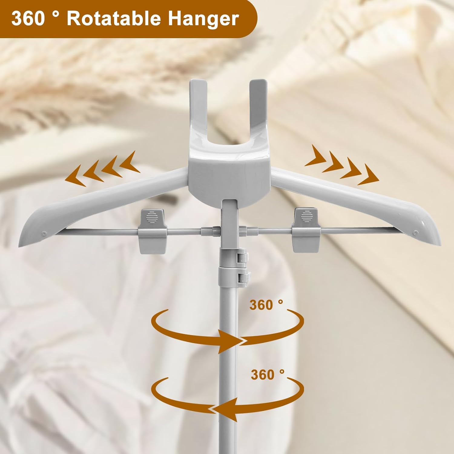 Garment Steamer Rack, Foldable Garment Steamer Stand, Garment Hanger Stand for Steaming Clothes, Steam Iron Stand, Handheld Clothes Steamer Holder, Clothes Hanger for Steam Ironing (Gray)