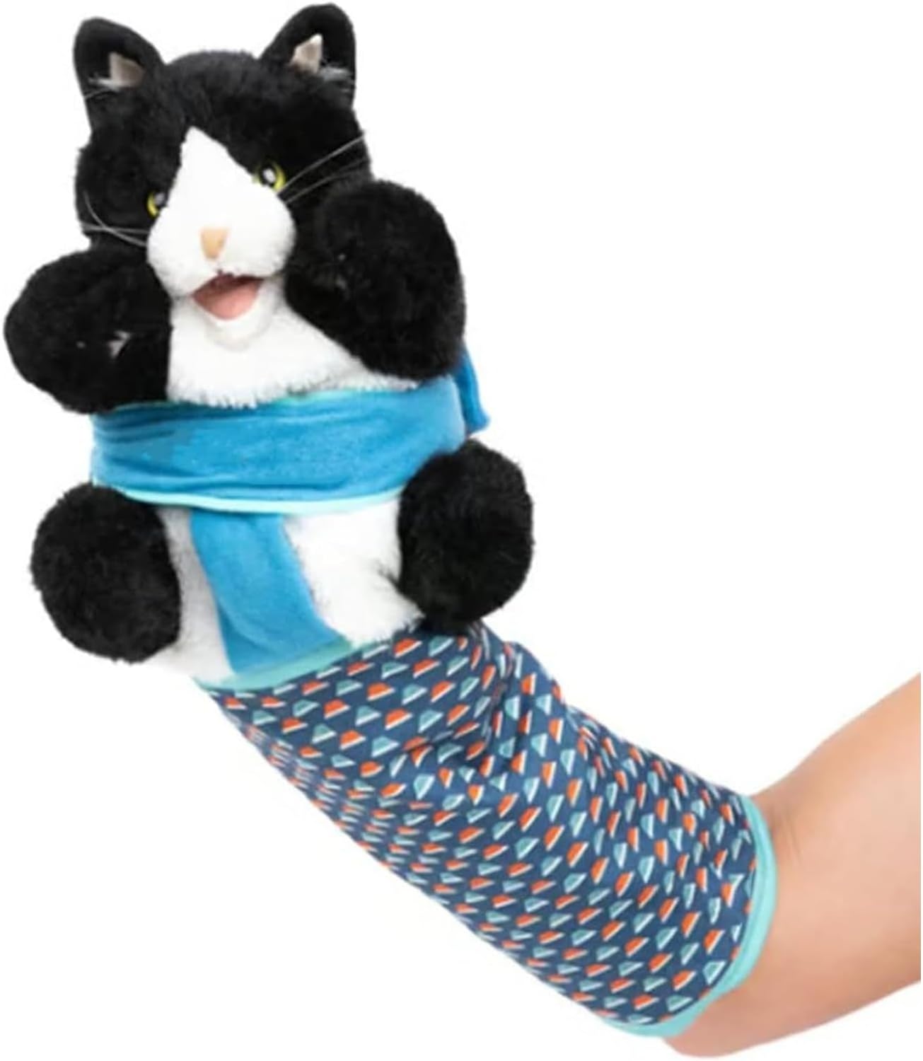 Cat Wrestling Glove Puppet Toy for Interactive Play with Pets Durable Soft Plush and Oxford Nylon Design Safe for Destructive Training Exercise and Bonding