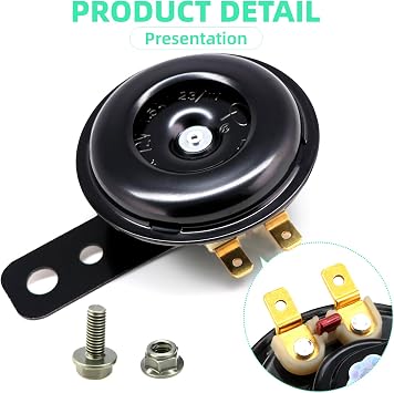 12V Golf Cart Horn Kit w/Floor Button Fits EZGO, Club Car, Yamaha