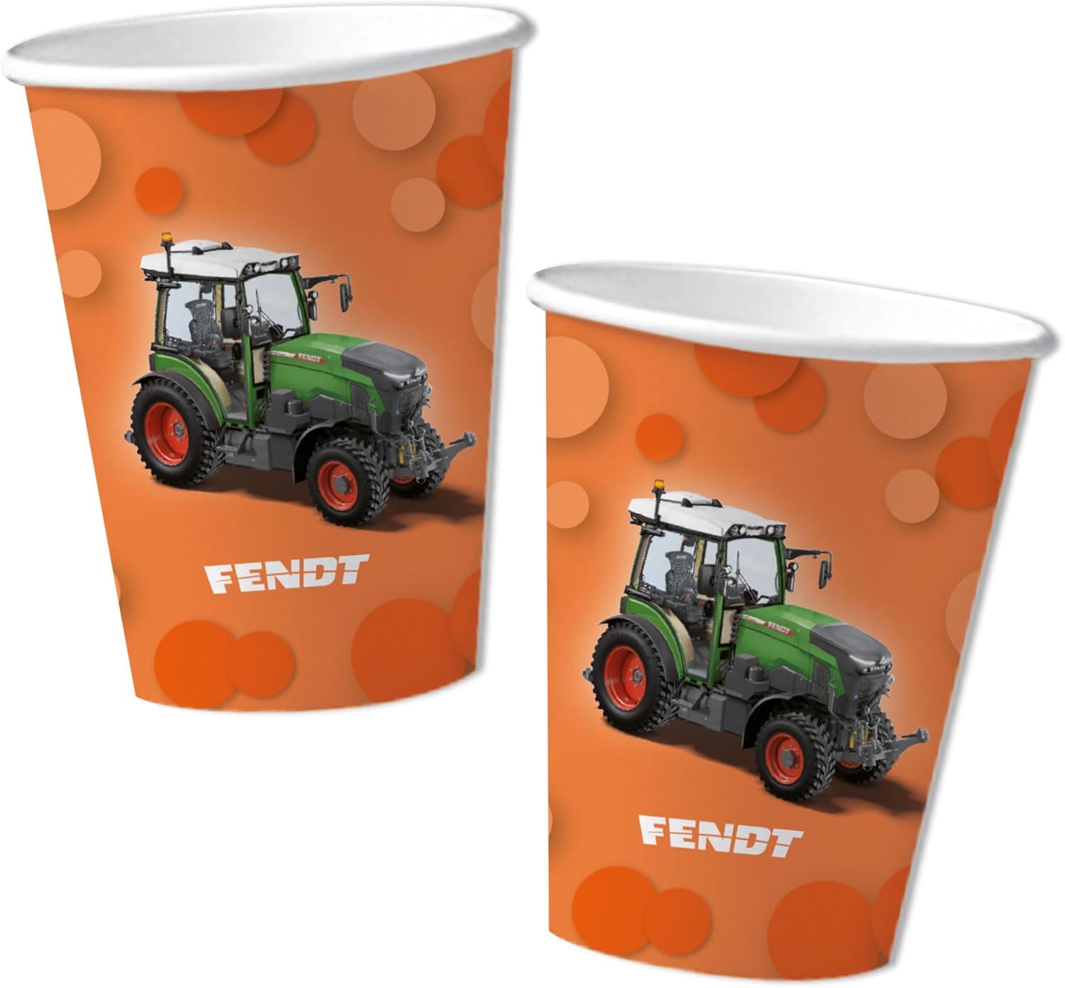 DH-Konzept FENDT TRAKTOR - Set da 40 pezzi con piatto di carta + tovaglioli + bicchieri di carta per feste di compleanno e feste a tema, piatti per feste di compleanno, fattoria Trecker Farm