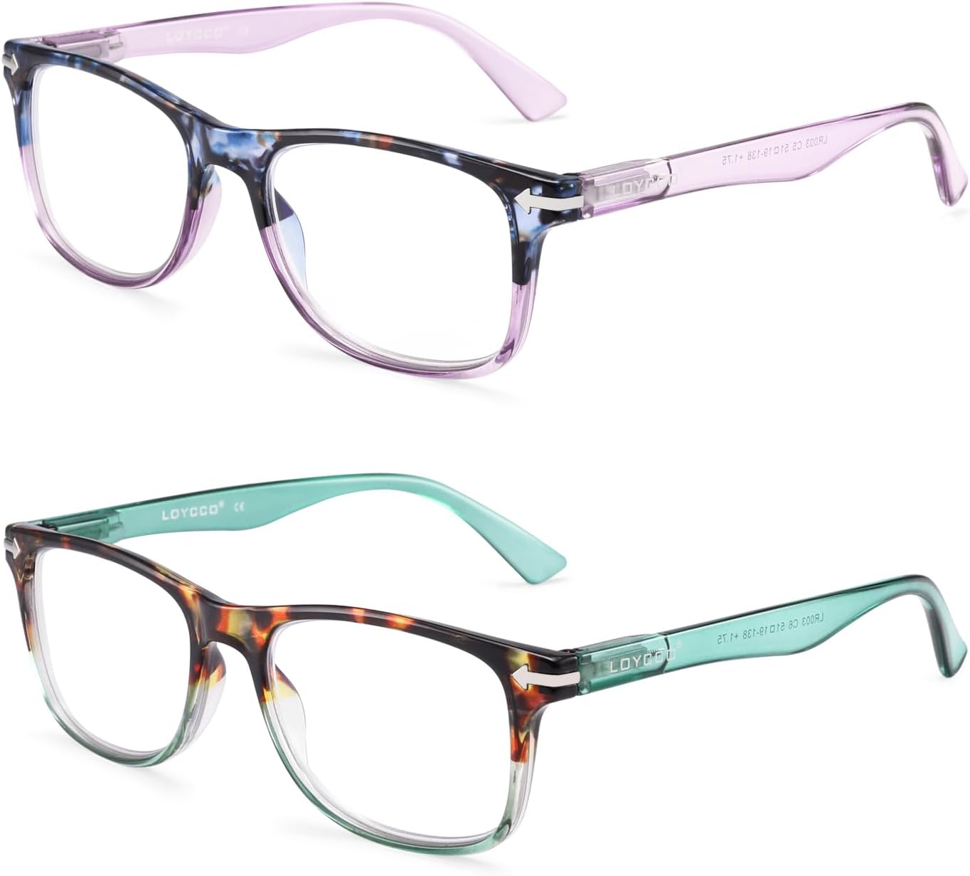 1/2/4/5 Pack Computer Reading Glasses Blue Light Blocking Readers Spring Hinge for Women Men