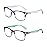 Loycco 2 Pack Square Computer Reading Glasses Blue Light Blocking Readers for Women Men