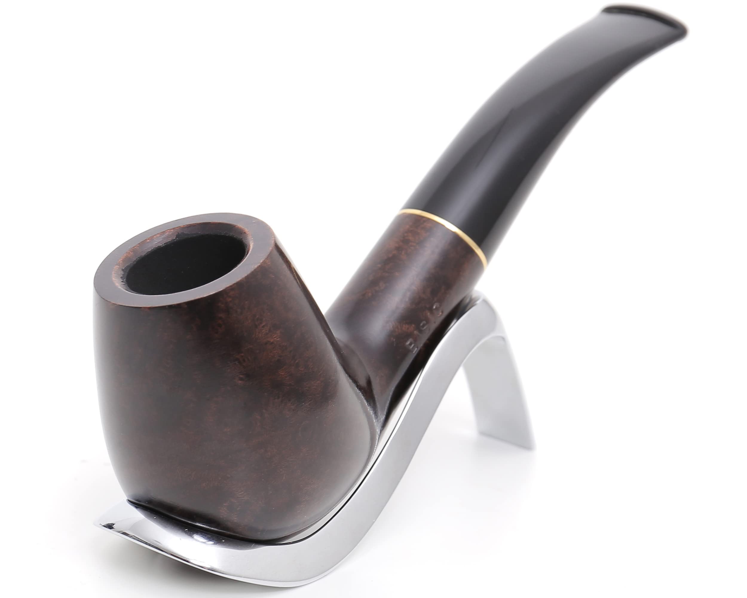Pipa Savinelli BASIC modelo 628, kit para pipa con todos los accesorios, estuche de lona azul