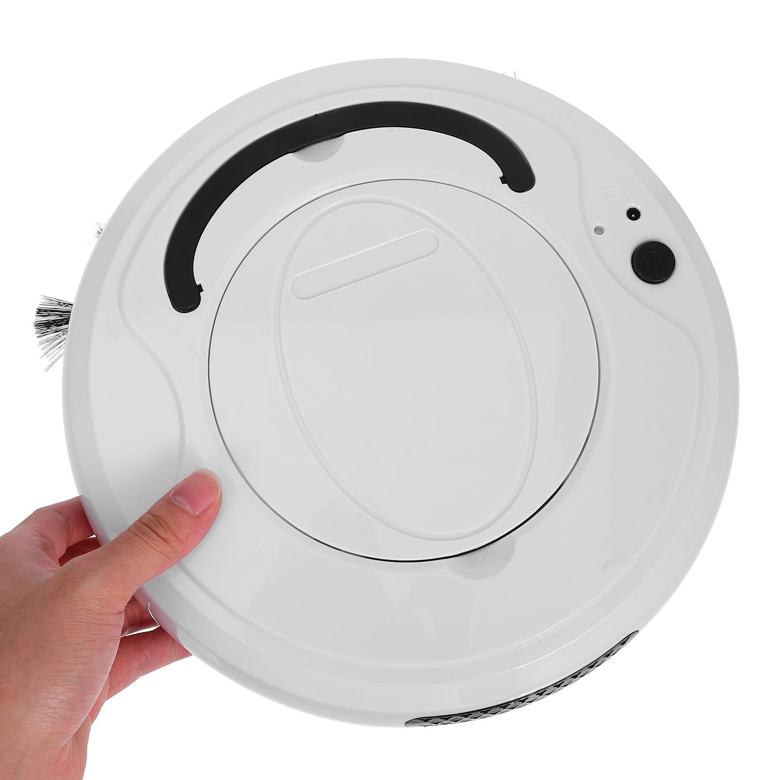 Robot Aspirador Inteligente 2000Pa ABS 1200mAh para Polvo y Alfombras | Robot Limpiador Suelo, Robot Limpieza Casa, Evitación de Obstáculos, Color Beige, Hogar