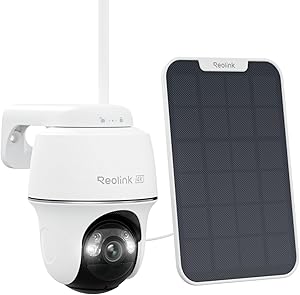 Reolink 4K Outdoor Wi-Fi Camera with Battery and Solar Panel, 360° Wireless PTZ, 2.4/5 GHz WiFi, Man/Car/Animal Detection, 8MP Color Night Vision, Siren/SD/Cloud, Argus PT Ultra asin的图片