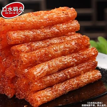 Chinese spicy latiao small gluten, Chinese traditional snacks, instant spicy strips, super spicy stick, delicious classic hot&spicy flavor snack food, Vegan, Leisure snacks (2 Flavor Mix,4 packs)