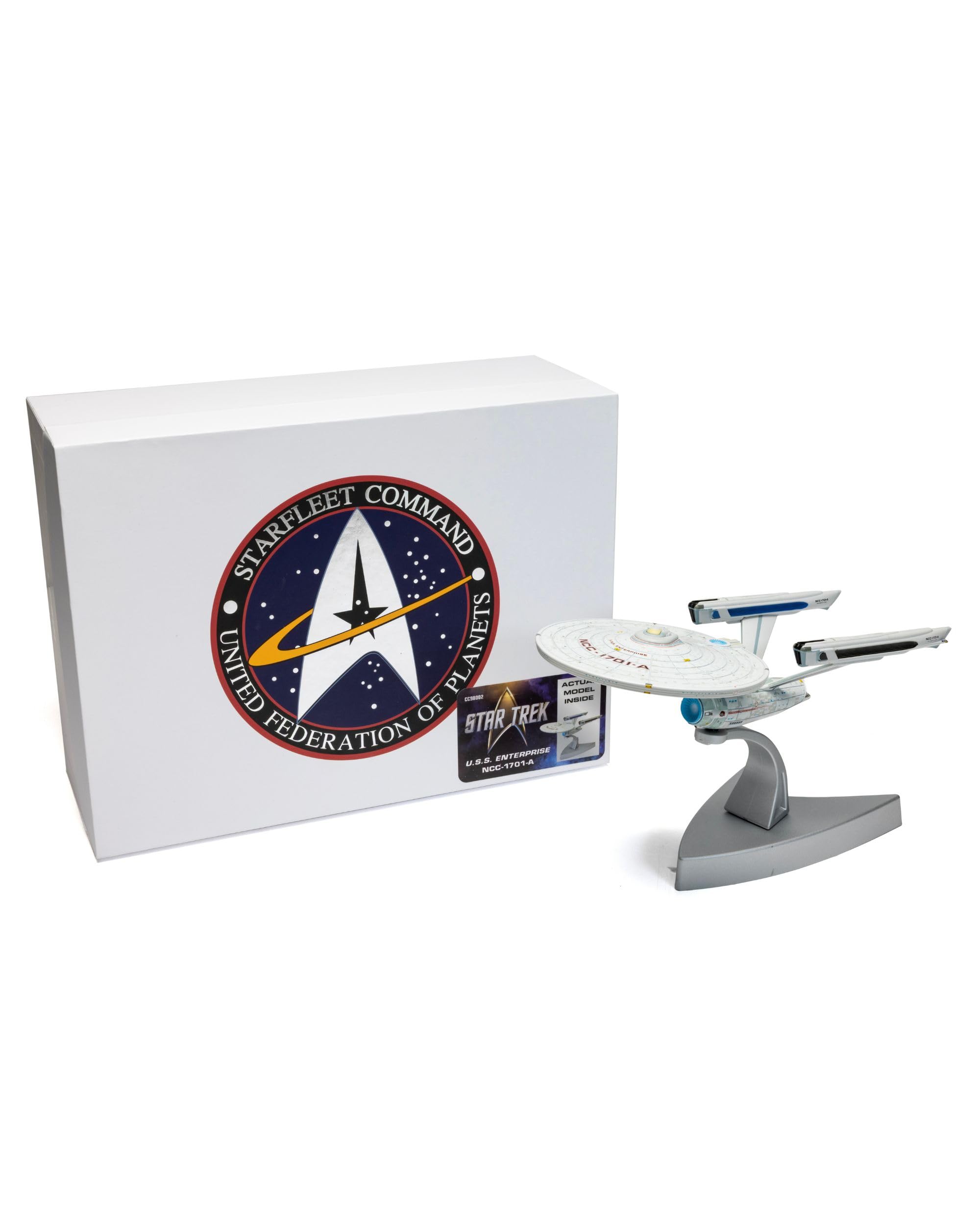 Corgi Diecast Model Spacecraft - Star Trek CC98002 - USS Enterprise NCC-1701-A Star Trek VI: The Undiscovered Country - Men & Women Souvenir Gifts from UK - Small Die Cast Toy Ship Models