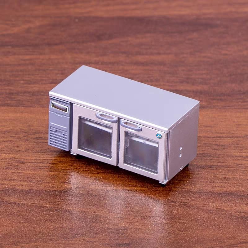 1PC JDREAM Miniature Oven Model, Grey Double-Door Appliance Decor (1.97 x 0.98 x 1.1"), Perfect for Dollhouse Appliance Model for Creative Play