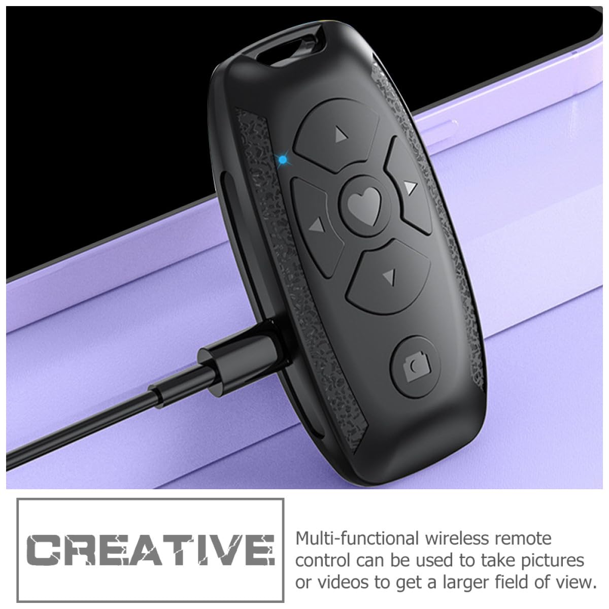 OSALADI 4piezas Controlador Multifuncional para Teléfonos Disparador De Cámara para y Control De Lectores Electrónicos Compatible Múltiples Dispositivos