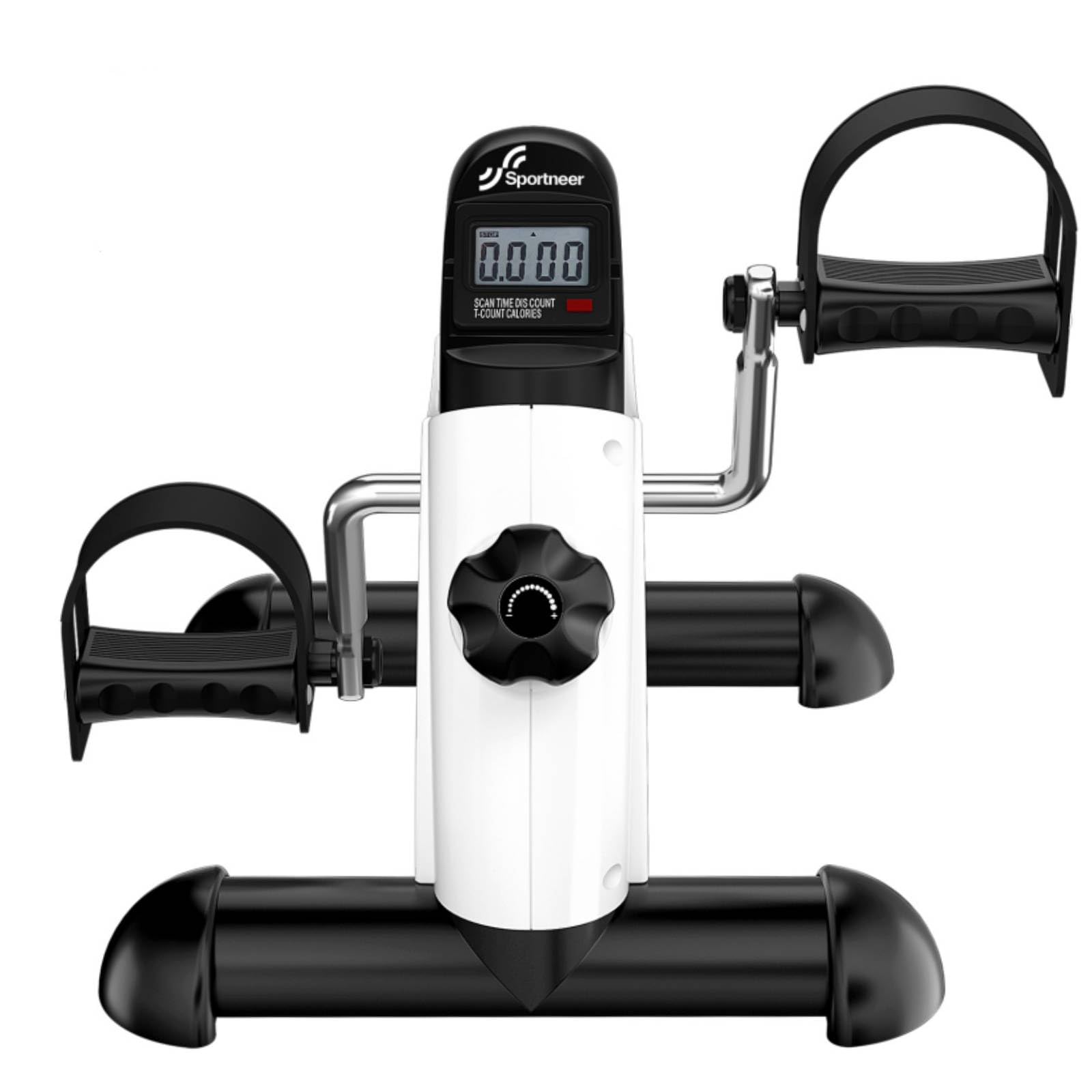 Sportneer Under Desk Bike Pedal Exerciser, Mini Exercise Bike Portable Peddler Sitting for Seniors with LCD Display Arm & Leg Bike Pedals Exerciser with Anti-Skid Mat for Home Office