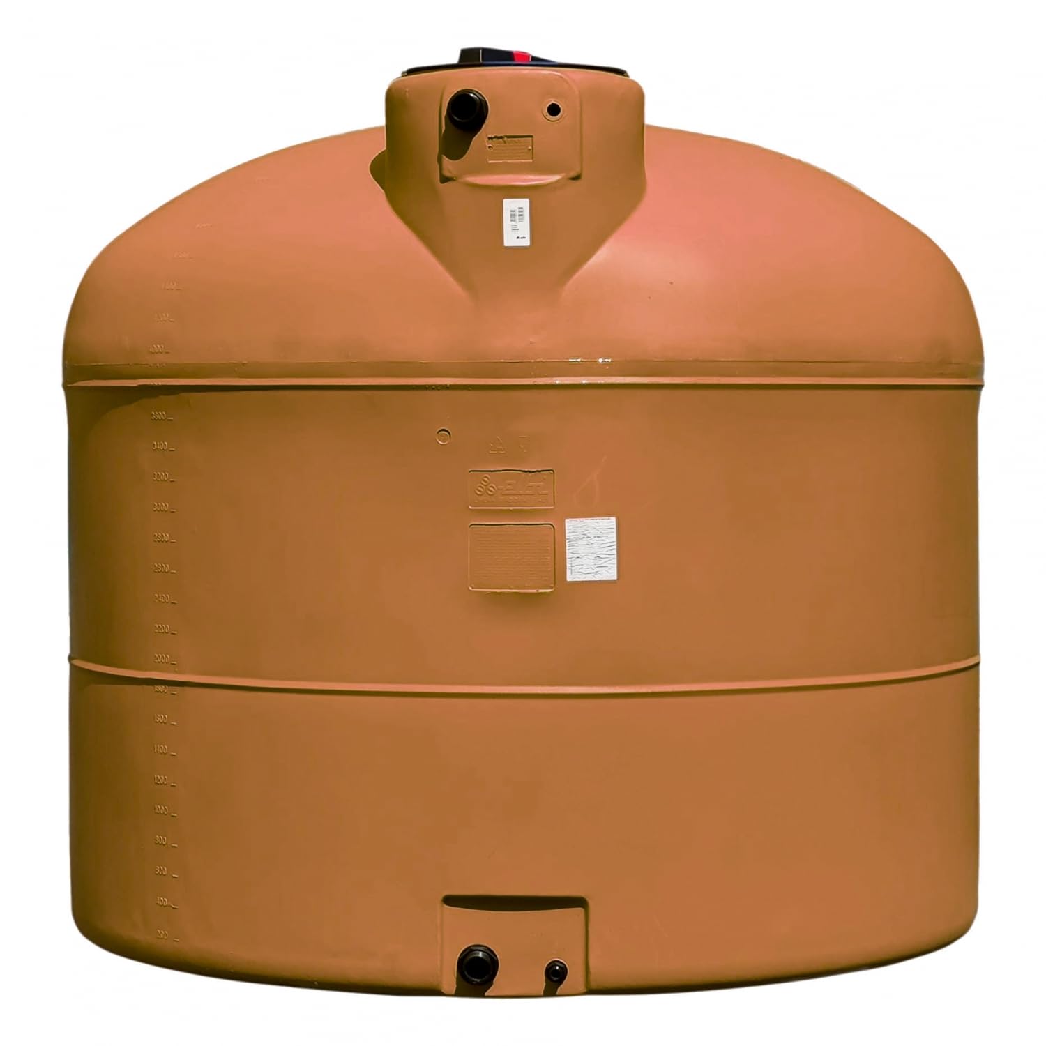 ELBI Serbatoio 1000l Aereo Di Recupero Acqua - Serbatoio Cilindrico Terracotta Pa1000