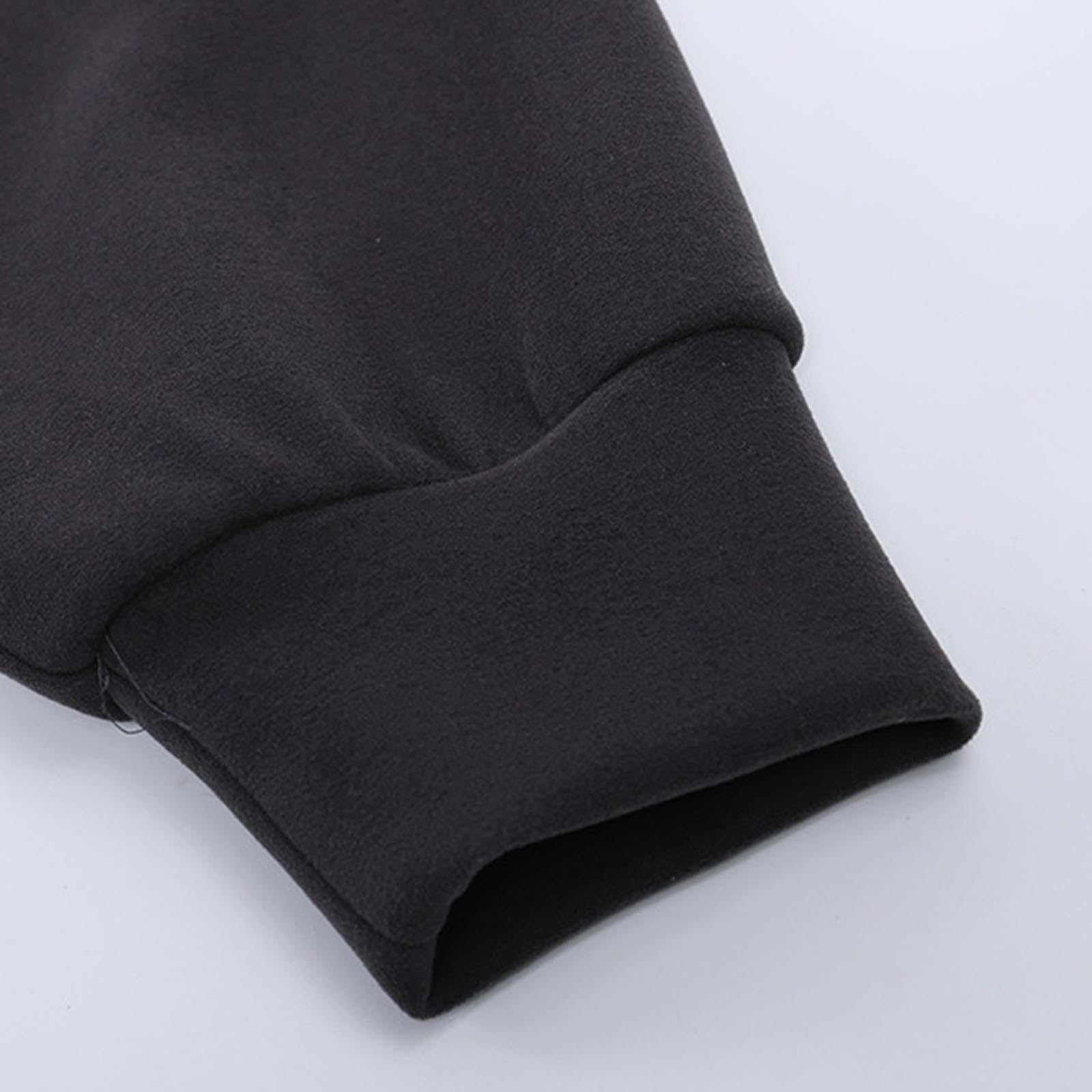 Generico Felpa Uomo con Cappuccio,Felpa con Cappuccio in Pelle Scamosciata con Cerniera da Uomo Tasche Calda Adatta alla Pelle Spessa E Indossabile
