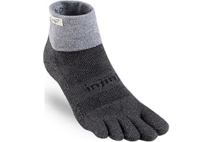 injinji Men's Trail Midweight Mini Crew Toesocks
