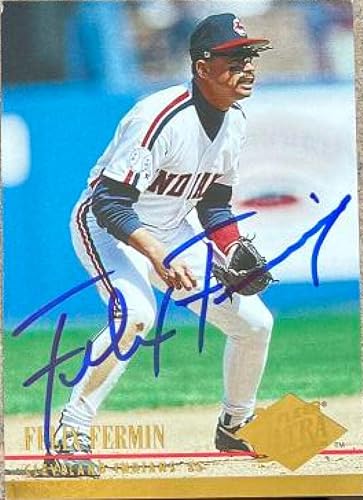 Felix Fermin Autographed 1994 Fleer Ultra 42