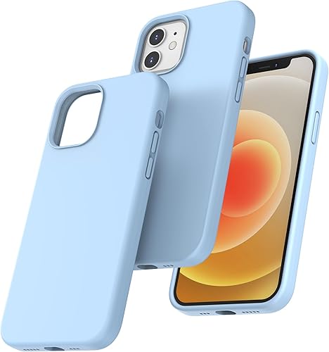 Vista 372 de TOCOL - Funda 5 en 1 para iPhone 11, con 2 protectores de pantalla + 2 protectores de lente de cámara, funda delgada de silicona líquida a prueba