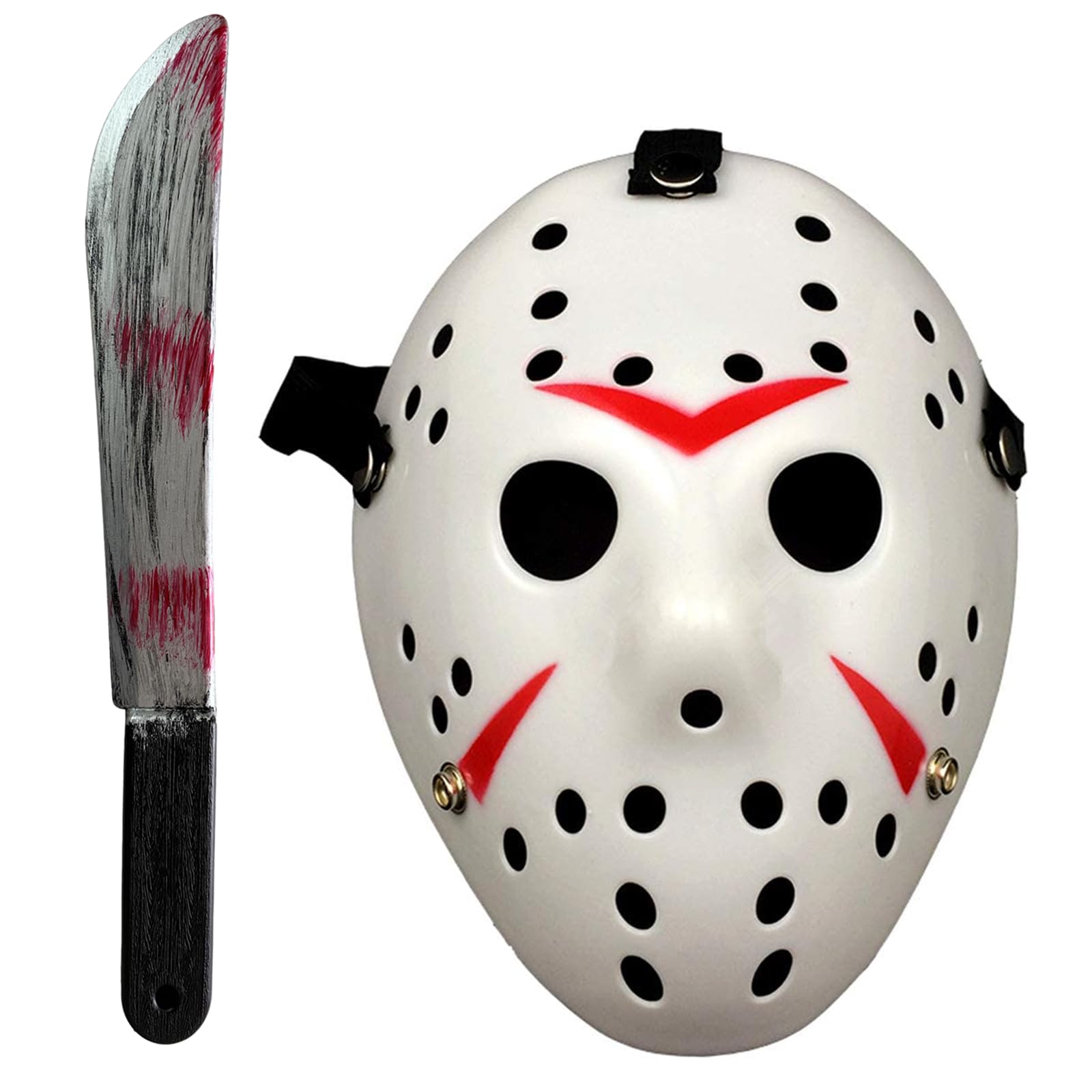 Halloween Role Play Horror Mask Machete Party Masquerade Props