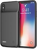 Funda para iPhone X con bater?a de 3200 mAh Compatible con Auriculares Lightning, Funda de Carga ZANYA con Cargador de bater?a Externo para iPhone X/XS Funda para iPhone X con bater?a de 3200 mAh Compatible con Auriculares Lightning, Funda de Carga ZANYA con Cargador de bater?a Externo para iPhone X/XS