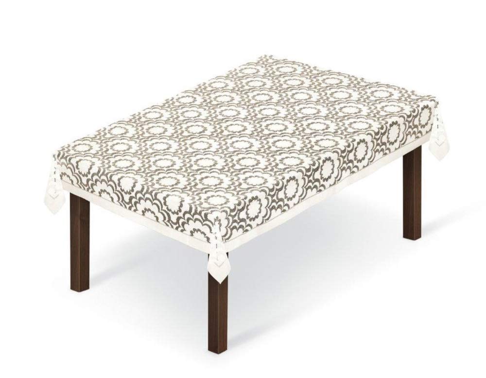 M-DecorRectangular lace NATURAL modern Tablecloth ECO floral pattern NEW 100cm x 150cm (39" x 59"). Product made from yarns repreve - ReTex