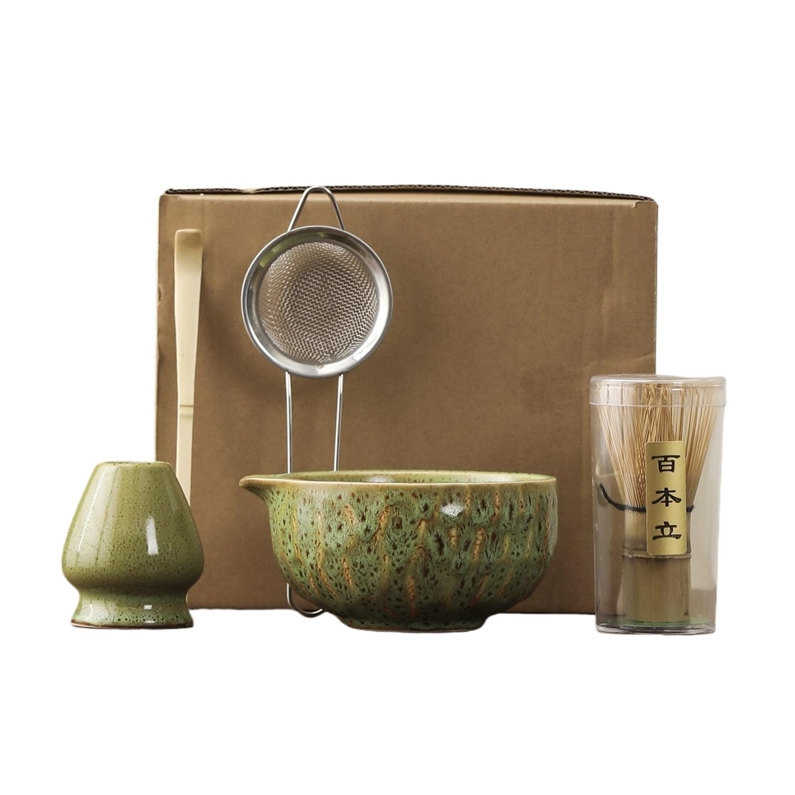 Coffret céramique Matcha avec bol transformation du four durable
