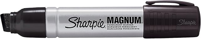 Sharpie Magnum Permanent Marker Pen Chisel Tip Black - Single Supplied - Ref S0751150