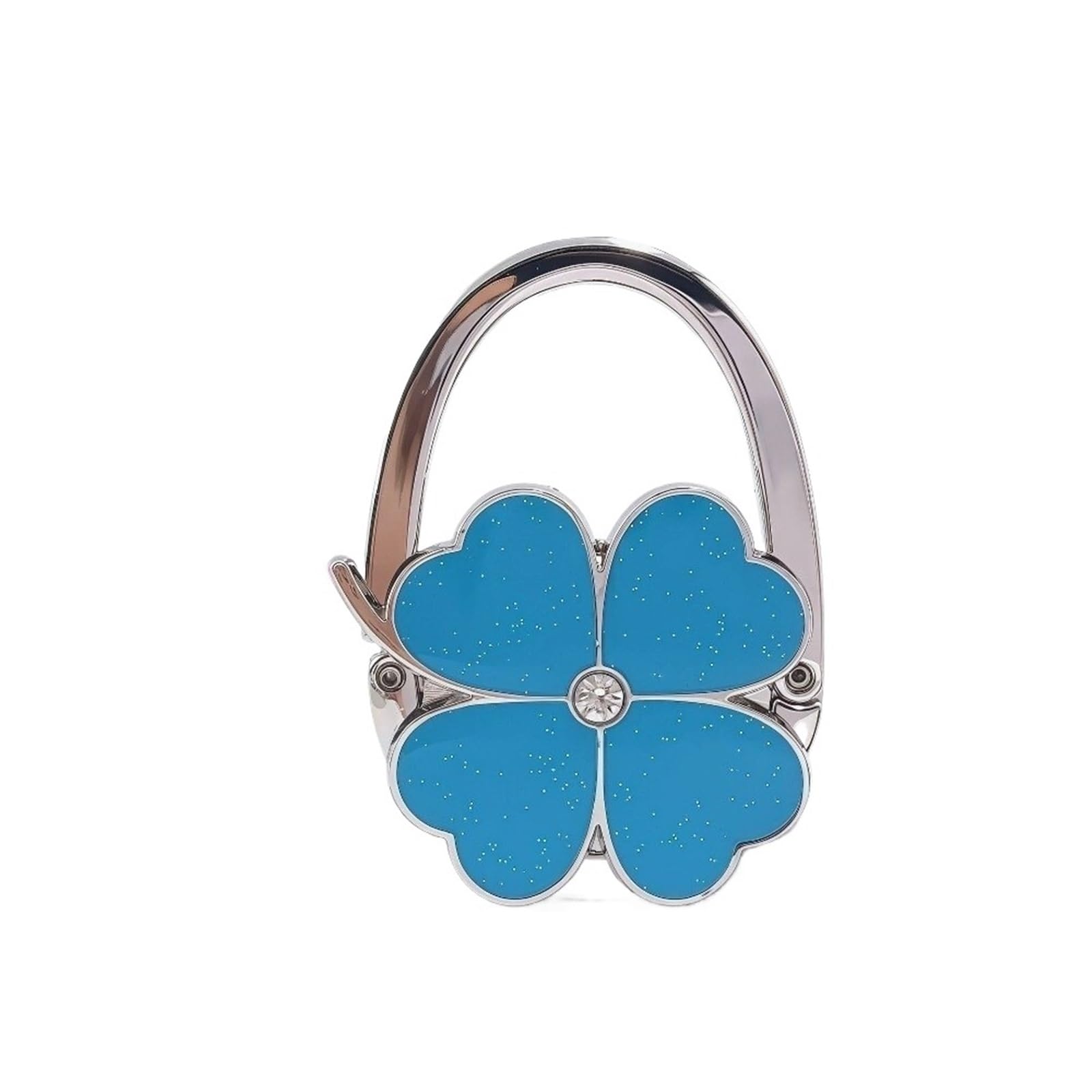 DUEXIOLY Bag Hooks for Table Foldable Handbag Hook for Women Purse Holder Portable Durable Hanger for Table for Storage(Blue)