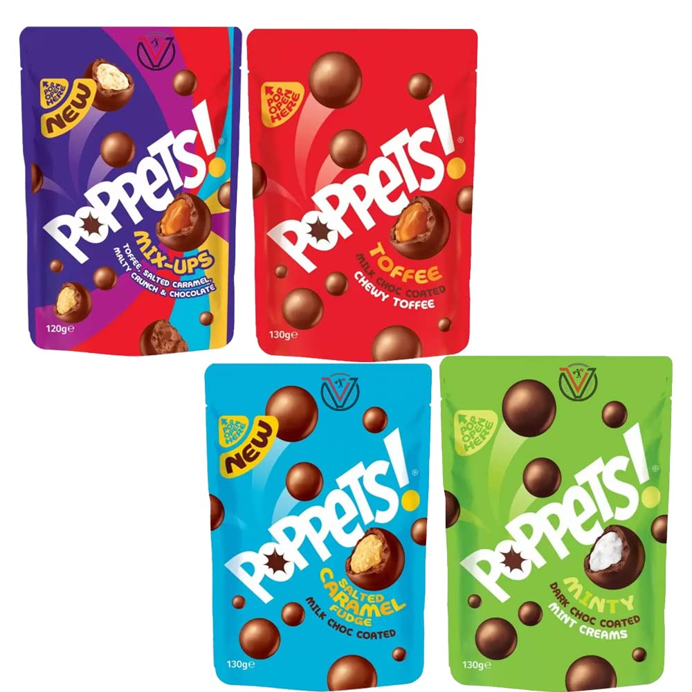 Poppets! Salted Caramel Fudge, Chocolates Filled With Salted Caramel 40g Pack Of 36 - View #5