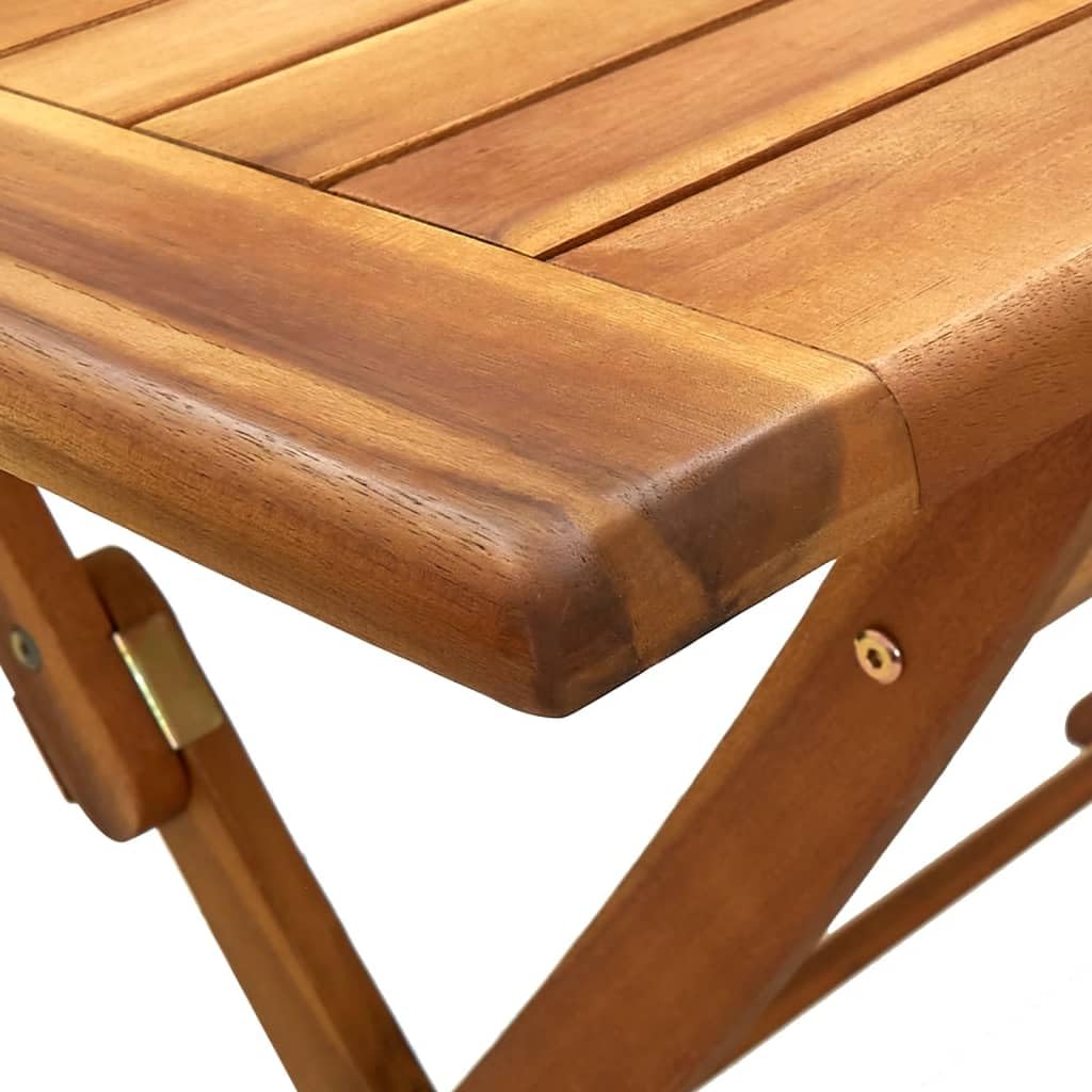 vidaXL Table de Jardin Pliable Table de Salle à Manger de Patio Meuble d'Extérieur Terrasse Véranda 120x70x75 cm Bois d'Acacia Massif
