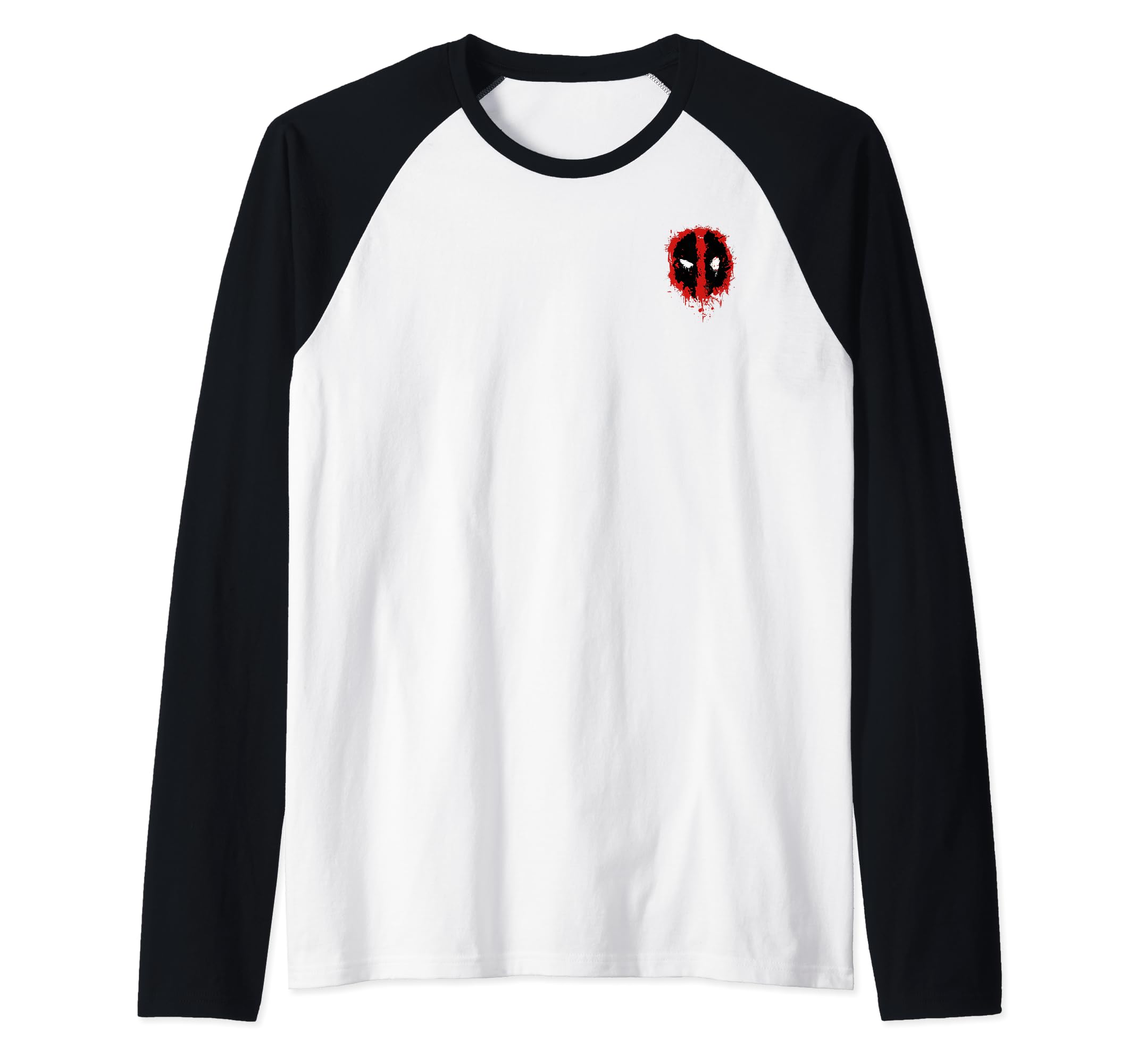 T-shirt Deadpool Raglan pour Homme avec Logo Discret Style Baseball - 2