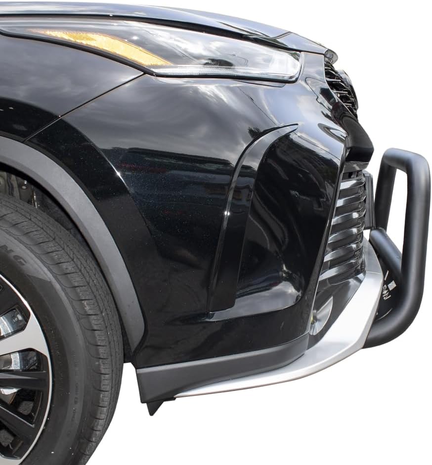 Vanguard Black Powdercoat Wide Bull Bar | Compatible with 20-26 Toyota Highlander