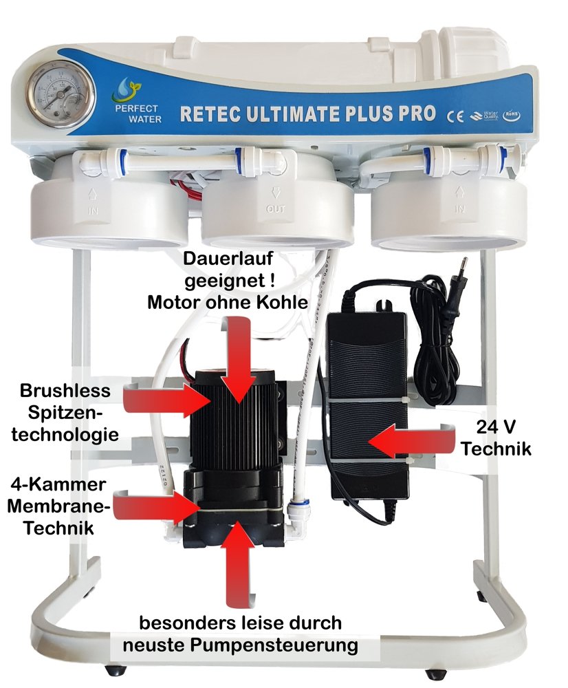 Osmoseanlage 800 GPD Ultimate PLUS PRO Profi Edition 2023 direct flow kein Tank nötig Umkehrosmosewasserfilter Wasserfilter Trinkwasser Umkehrosmose Reverse Osmosis